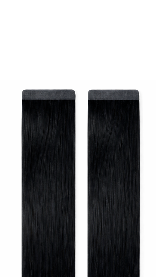 Silky Straight Tapes Jet black