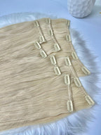 Silky Straight Blond Clip-ins
